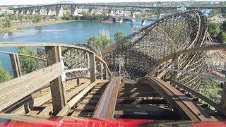 Le Monstre track1 front seat onride HD POV La Ronde [upl. by Golding]