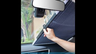 Pare Soleil Voiture Rétractable Protection Solaire Pare Brise حاجب الشمس للزجاج القابل للسحب [upl. by Nerradal]