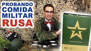 Probando Comida Militar Rusa Menú diario 3 de 2 Kilos [upl. by Orv]