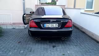 Mercedes Benz w215 cl500 Coldstart Start exhaust Sound is Crazy Straight pipe accerelation [upl. by Cohla]