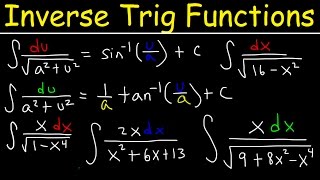 Integration into Inverse trigonometric functions using Substitution [upl. by Gnem486]