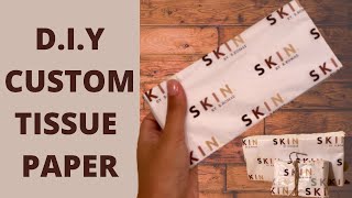 SMALL BUSINESS 101 How to Make Custom Tissue Paper at Home cheap [upl. by Rosenblum]