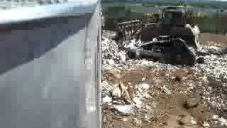 Waiking Floor Trailer Unloading Trash [upl. by Greeley]