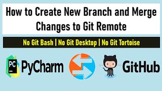 How to Create a New Branch on Github using Pycharm github pycharm [upl. by Chuck]