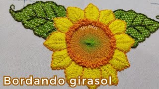 166 Girasol bordado 🪡   Say Artes [upl. by Poole]