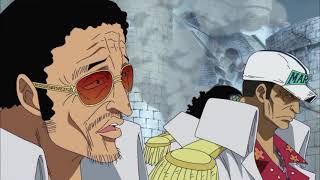 Akainu uses meteor volcano  One piece Dub [upl. by Rimas]