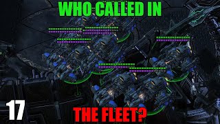 Who Called In The Fleet  One Button StarCraft 2 Wings of Liberty  Part 17 [upl. by Grussing]