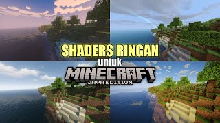 TOP SHADERS UNTUK MINECRAFT JAVA 120 RINGAN [upl. by Lumbard]