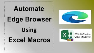 How to Automate Edge Browser using Excel Macros [upl. by Sybil]