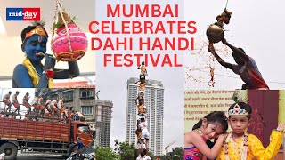 Dahi Handi 2024 Mumbai celebrates the joyous festival with great pomp  WATCH [upl. by Anilet]