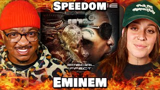 Couple reacts to Tech N9ne Krizz Kaliko Eminem  quotSPEEDOMquot Reaction [upl. by Bigner]