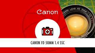 Canon FD 50mm 14 SSC  Nettoyage complet diaphragme et optiques [upl. by Nihsfa]