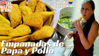 EMPANADAS DE POLLO Y PAPA Con Ají Casero Colombiano🇨🇴  Las Recetas de Adri [upl. by Aniehs]