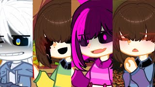 Storyswap reacts to Chara vs frisk  Undertale Purgatory Undertale Undertale au’s [upl. by Yelnek201]