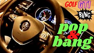 Pop and Bangs ECU tuning remap for Golf GTI Crackle tune [upl. by Anaugahs]