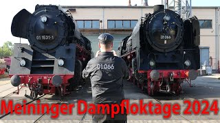 Eisenbahnträume Dampfloktage und Modellbahnbörse in Meiningen 2024  TEIL 1 [upl. by Consalve]