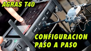 GUIA Completa CONFIGURACION DJI AGRAS T40 Drone Fumigador TUTORIAL PASO a PASO [upl. by Anedal]