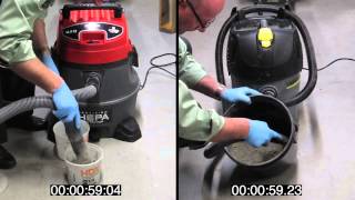 Karcher NT WetDry Vac vs Competitor WetDry Vac [upl. by Eemaj]