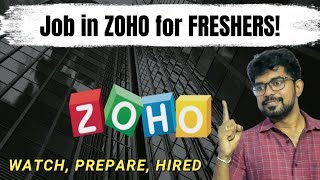 How to get job in ZOHO for freshers [upl. by Desi]