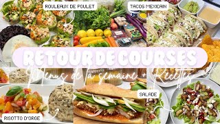 🛒 RETOUR DE COURSES • MENUS DE LA SEMAINE  RECETTES 🍴 [upl. by Lyndsey]