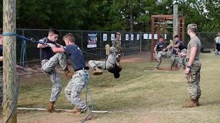 JROTC Raiders  the one minute rope bridge [upl. by Liddie587]