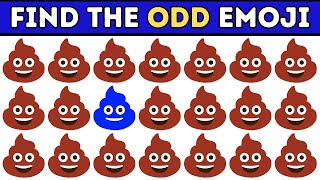 Finden Sie ODD One Out  EmojiQuiz  Leicht Mittel Schwer Unmöglich – 50 [upl. by Nahtnhoj451]