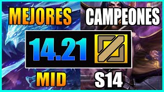 MEJORES CAMPEONES MID S14  SUBIR ELO 2024  TIER LIST S  GUÍA LOL 1421  lol [upl. by Ada]