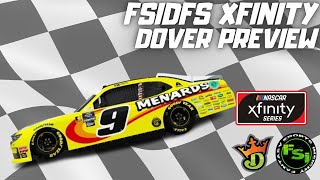 FSi DFS NASCAR DFS Picks Show Xfinity Series BetRivers 200 Race at DOVER SPEEDWAY [upl. by Gordan717]