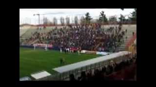 VicenzaCittadella la contestazione della Curva sud a fine partita [upl. by Obnukotalo608]