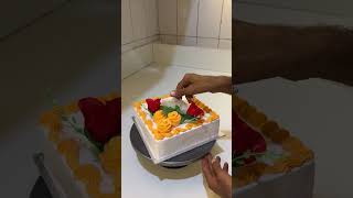 Beautiful Birthday cake decorating cake ytshorts viralshort [upl. by Notlil303]