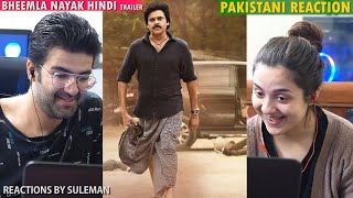 Pakistani Couple Re React To Bheemla Nayak Hindi Trailer  Pawan Kalyan Rana Daggubati [upl. by Takeshi]