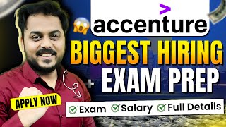 Accenture Biggest Hiring Update  OFF Campus Drive For 2024 2023  Exam Pattern 🤔  Closing Soon😱 [upl. by Phebe]