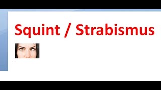 Ophthalmology 353 Strabismus Squint Why does it happen Basic concepts Eye Movement Define [upl. by Lorilyn254]