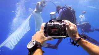 Underwater Fashion Shoot taken by two Nikon Coolpix P7000 inside Fantasea Line FP7000 Housings [upl. by Vachill]