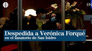 Familiares y amigos velan a Verónica Forqué en el tanatorio de San Isidro [upl. by Sug]