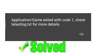 How to fix Application Exited With Code 1  Pojav launcher Solution  Easy Fix [upl. by Boru]