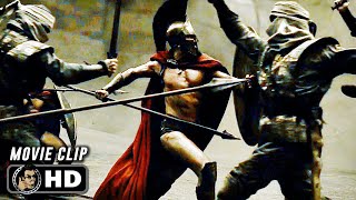 First Battle Scene  300 2006 Gerard Butler Movie CLIP HD [upl. by Yekcor]