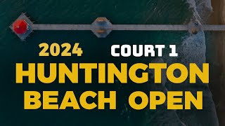 Court 1 AVP Huntington Beach Open 2024 I ChengHughes vs CannonKraft I Friday [upl. by Cybill]