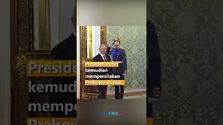 PRABOWO BERTEMU VLADIMIR PUTIN DI ISTANA KREMLIN RUSIA [upl. by Elyac]