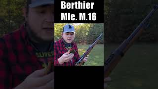 Shooting Berthier Carbine M16 8mm Lebel  Milsurp Minute  French Rifle [upl. by Aicsile16]