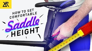 How to Set Saddle Height for Comfortable Endurance Cycling [upl. by Aeirdna]