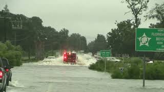 Live Oak Florida USA  August 5 2024  Hurricane Debby causes severe flooding [upl. by Whipple246]