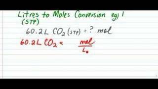 litres to mole conversion [upl. by Pantin]