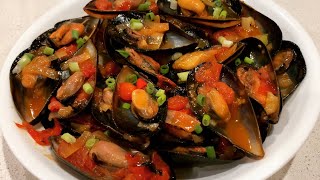 How To Cook Mussels or Tahong  Easy and Delicious Recipe [upl. by Noneek]