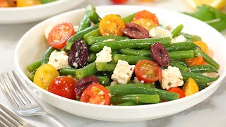 How to Make Green Bean Salad with Cherry Tomatoes and Feta [upl. by Enneibaf]