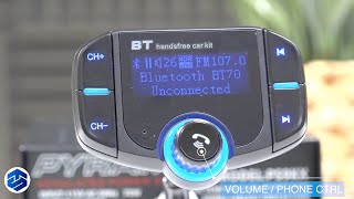 GDRE BT70 Wireless Bluetooth Receiver Car Kit Review [upl. by Sweatt153]