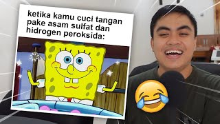 Jangan cuci tangan pakai asam sulfat  Reaction Meme Sains 🤣 [upl. by Gayner357]