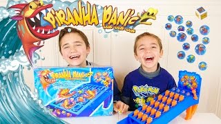 JEU  PIRANHA PANIC  Des piranhas affamés prêts à attaquer 😱  Jeu de société [upl. by Meihar]