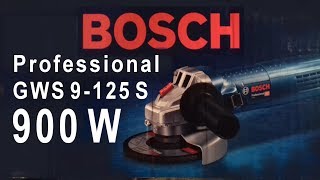 BOSCH GWS 9125 S  900 W  Szlifierka kątowa 900 W  regulacja obrotów [upl. by Mccreary]