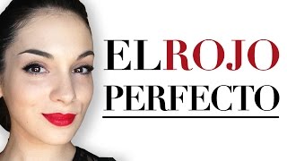 Labios rojos perfectos paso a paso  Tutoriales básicos [upl. by Koval]